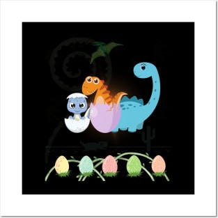 Cute dinosaurs Posters and Art